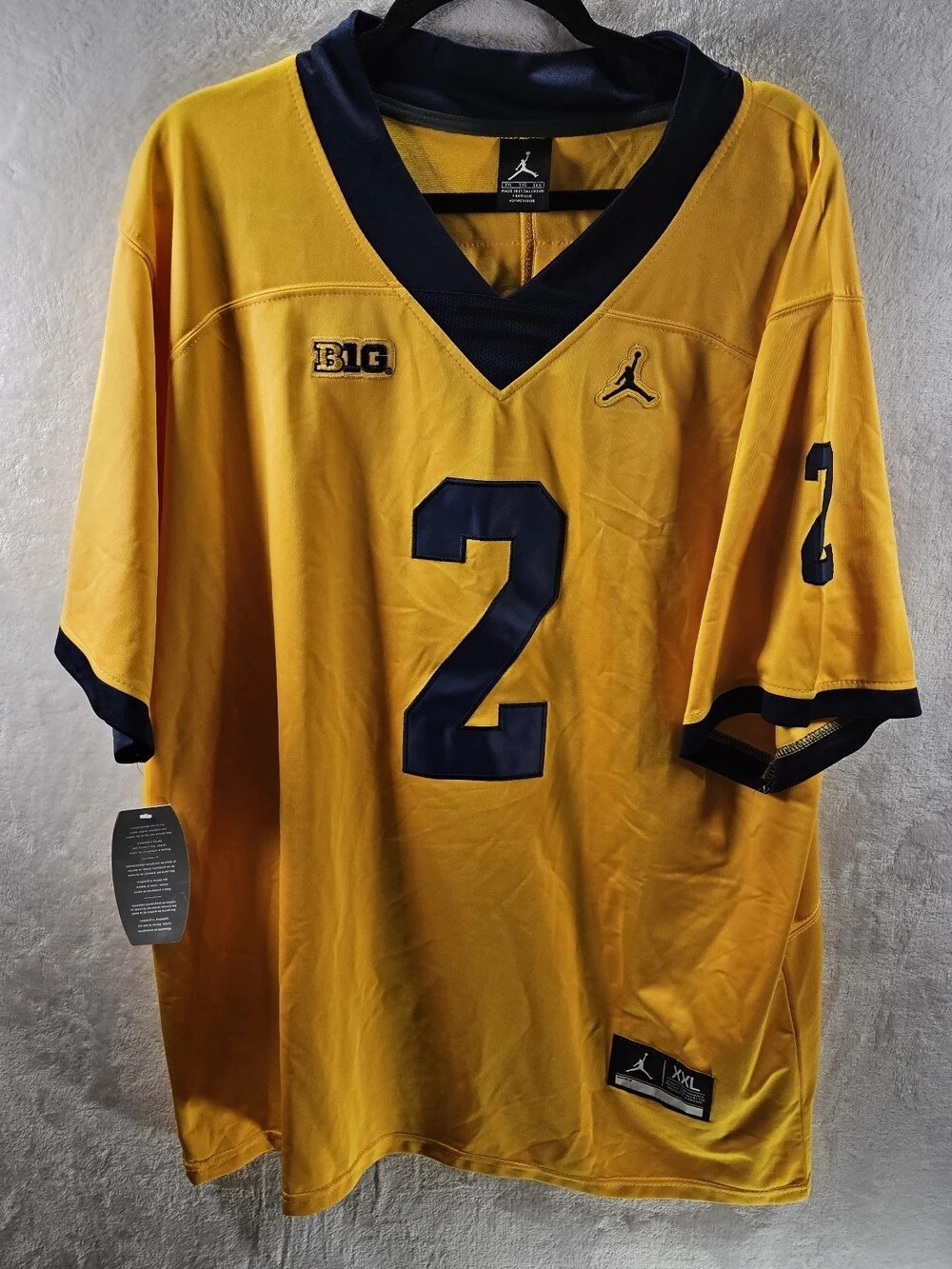 Jordan Michigan Wolverines Patterson #2 Football Jersey Men's Size XXL